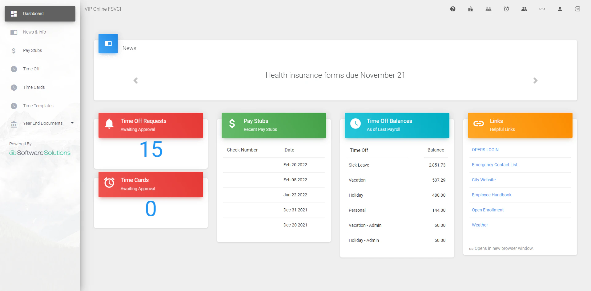 screenshot of Visual Intelligence Portfolio Suite